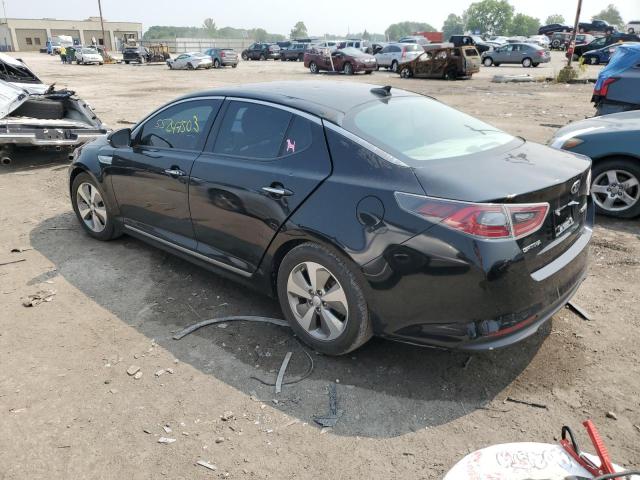 KNAGN4AD6E5067816 - 2014 KIA OPTIMA HYBRID BLACK photo 2