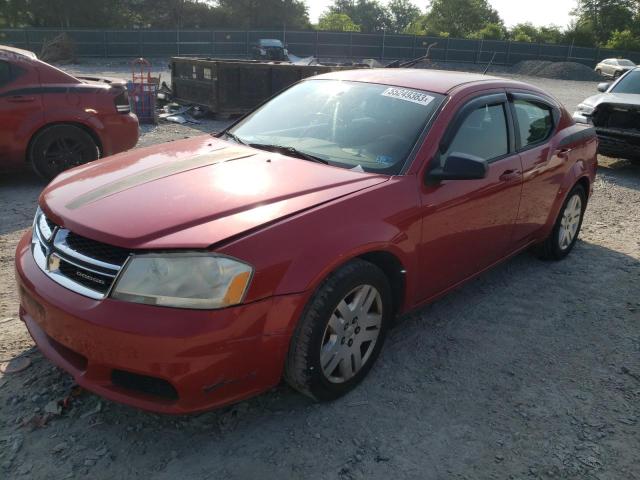 1B3BD4FB2BN546447 - 2011 DODGE AVENGER EXPRESS RED photo 1