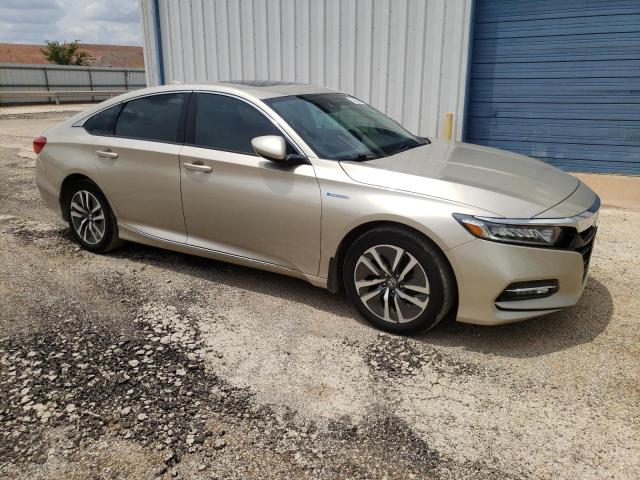 1HGCV3F48KA008033 - 2019 HONDA ACCORD HYBRID EX BEIGE photo 4