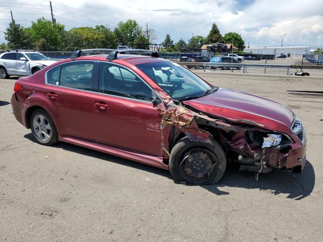 4S3BMAA6XD1041175 - 2013 SUBARU LEGACY 2.5I RED photo 4