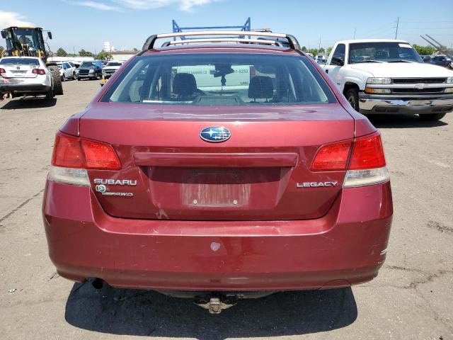 4S3BMAA6XD1041175 - 2013 SUBARU LEGACY 2.5I RED photo 6