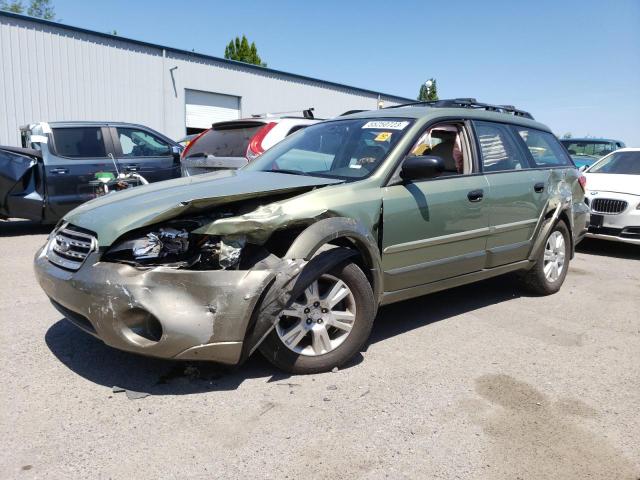 4S4BP61C057301636 - 2005 SUBARU LEGACY OUTBACK 2.5I GREEN photo 1