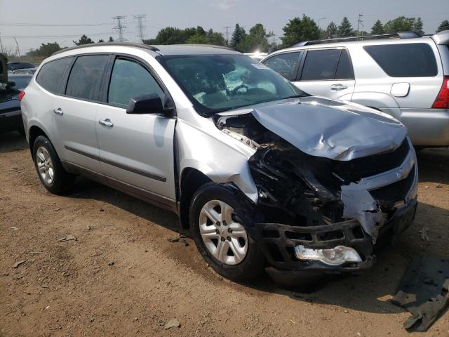 1GNKRFED8BJ295172 - 2011 CHEVROLET TRAVERSE LS SILVER photo 4