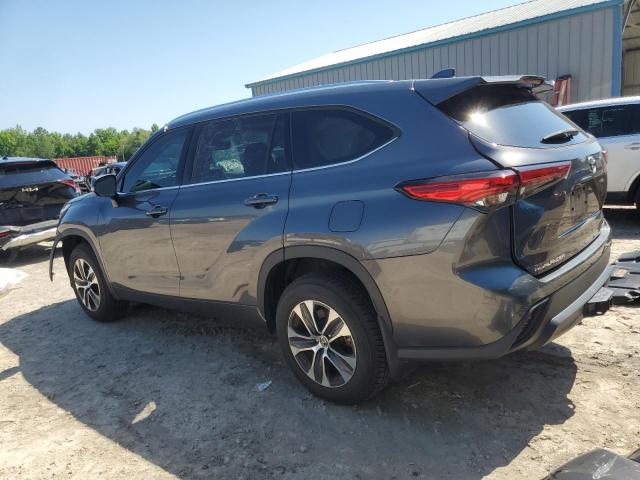 5TDGZRBH4LS043916 - 2020 TOYOTA HIGHLANDER XLE GRAY photo 2