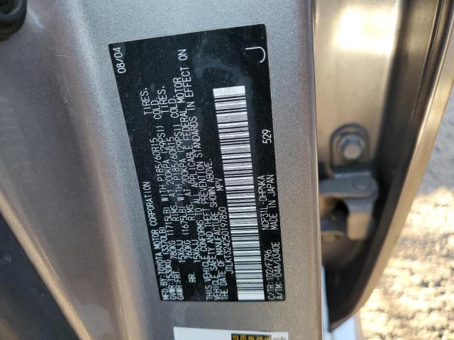 JTLKT324250197850 - 2005 TOYOTA SCION XB Gümüş fotoğraf 10