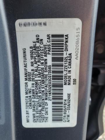 2T1KR32E03C073565 - 2003 TOYOTA COROLLA MA XR BLUE photo 12