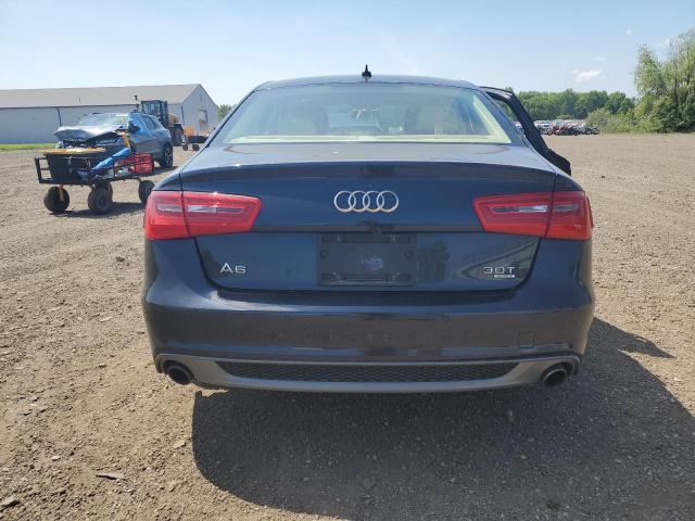 WAUHGAFC8EN052604 - 2014 AUDI A6 PRESTIGE BLUE photo 6