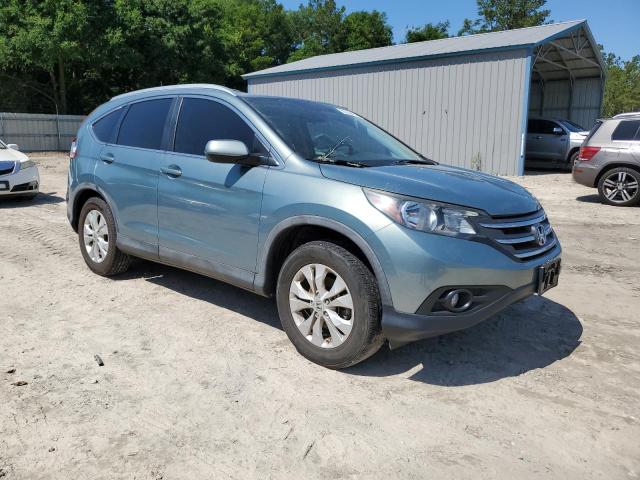 5J6RM3H76CL017767 - 2012 HONDA CR-V EXL TEAL photo 4