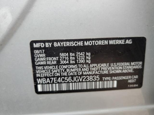 WBA7E4C56JGV23835 - 2018 BMW 740 XI SILVER photo 12