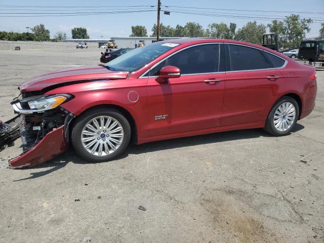 3FA6P0SU8ER103296 - 2014 FORD FUSION TITANIUM PHEV RED photo 1