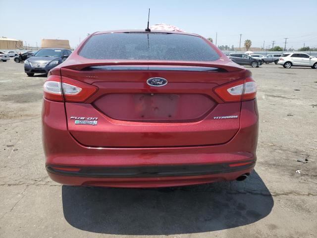 3FA6P0SU8ER103296 - 2014 FORD FUSION TITANIUM PHEV RED photo 6