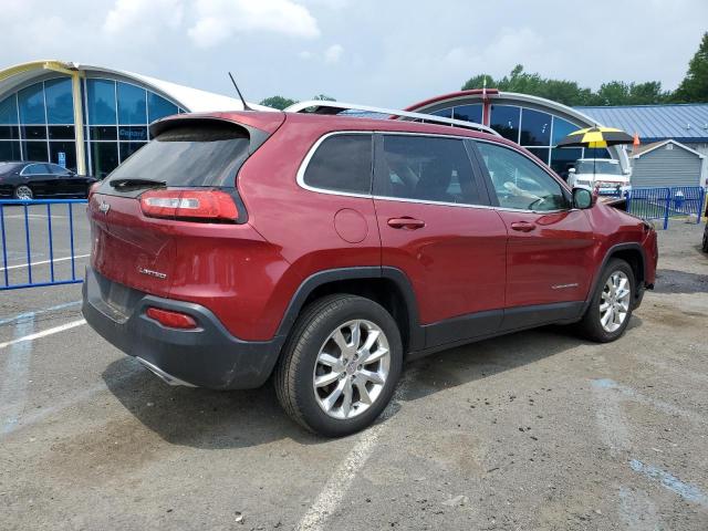 1C4PJLDS1FW516141 - 2015 JEEP CHEROKEE LIMITED BURGUNDY photo 3