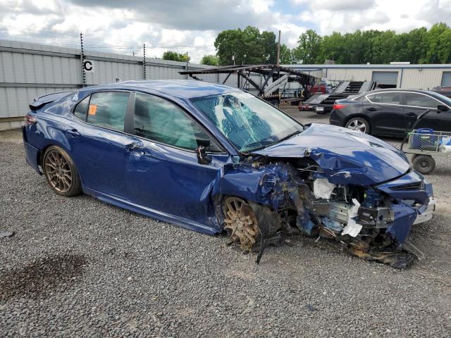 4T1T11AK0PU088319 - 2023 TOYOTA CAMRY SE NIGHT SHADE BLUE photo 4