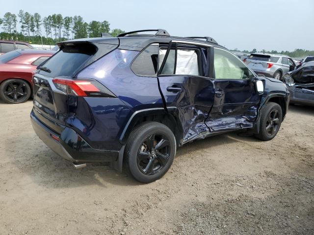 JTMEWRFV5LJ030752 - 2020 TOYOTA RAV4 XSE BLUE photo 3