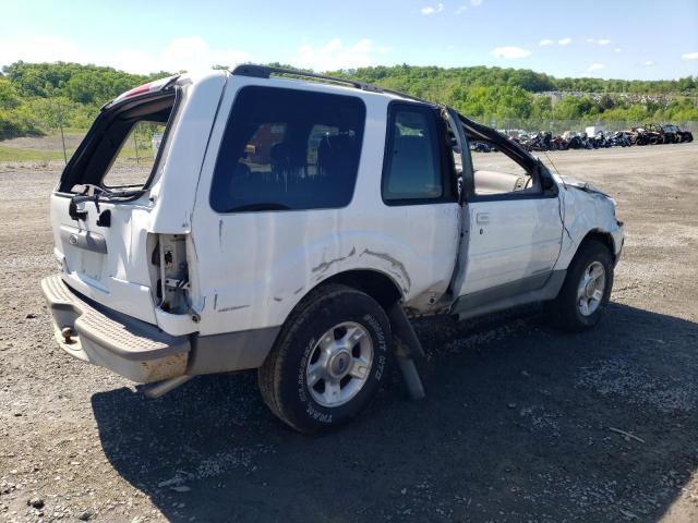 1FMCU70E91UC36433 - 2001 FORD EXPLORER SPORT WHITE photo 3