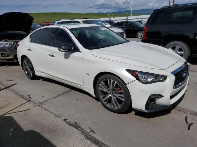 JN1EV7AR2JM436505 - 2018 INFINITI Q50 LUXE WHITE photo 4