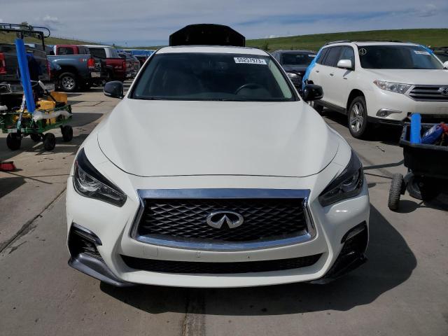 JN1EV7AR2JM436505 - 2018 INFINITI Q50 LUXE WHITE photo 5