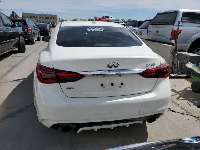 JN1EV7AR2JM436505 - 2018 INFINITI Q50 LUXE WHITE photo 6