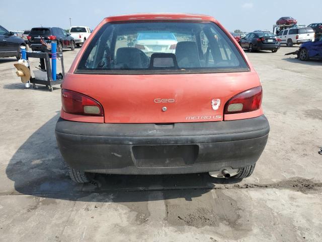 2C1MR2296S6771701 - 1995 GEO METRO BASE RED photo 6