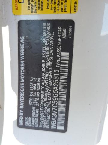 WBA3V7C59G5A25815 - 2016 BMW 428 I SULEV WHITE photo 12