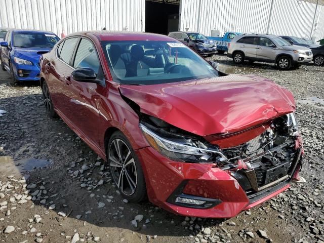 3N1AB8DV4MY211140 - 2021 NISSAN SENTRA SR RED photo 4