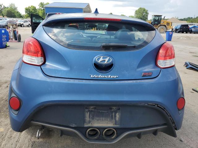 KMHTC6AE2GU262148 - 2016 HYUNDAI VELOSTER TURBO BLUE photo 6