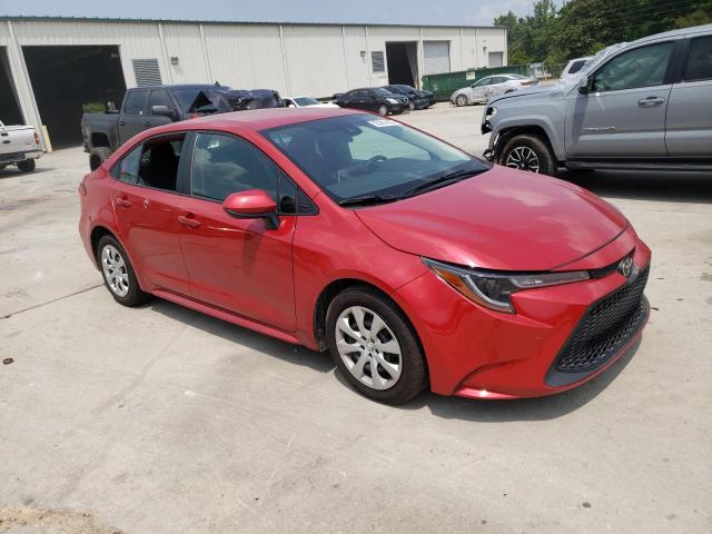 5YFEPMAE7MP158138 - 2021 TOYOTA COROLLA LE RED photo 4