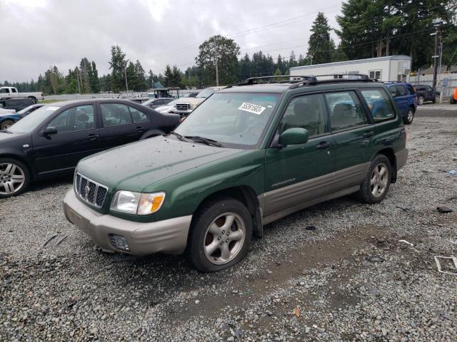 JF1SF65552H756920 - 2002 SUBARU FORESTER S GREEN photo 1