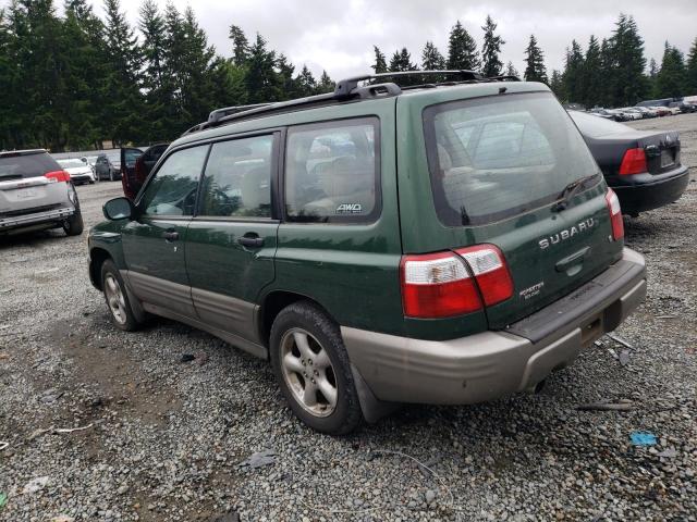 JF1SF65552H756920 - 2002 SUBARU FORESTER S GREEN photo 2