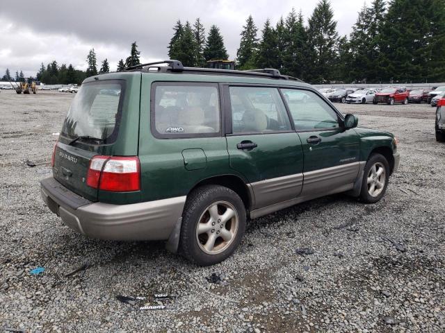 JF1SF65552H756920 - 2002 SUBARU FORESTER S GREEN photo 3