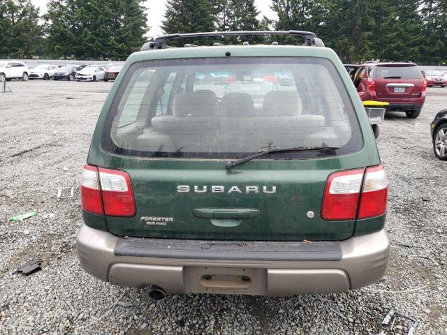 JF1SF65552H756920 - 2002 SUBARU FORESTER S GREEN photo 6