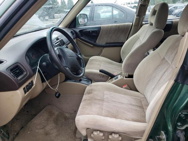 JF1SF65552H756920 - 2002 SUBARU FORESTER S GREEN photo 7