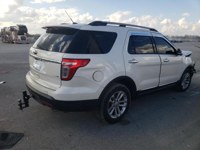 1FM5K8D81FGC53452 - 2015 FORD EXPLORER XLT WHITE photo 3