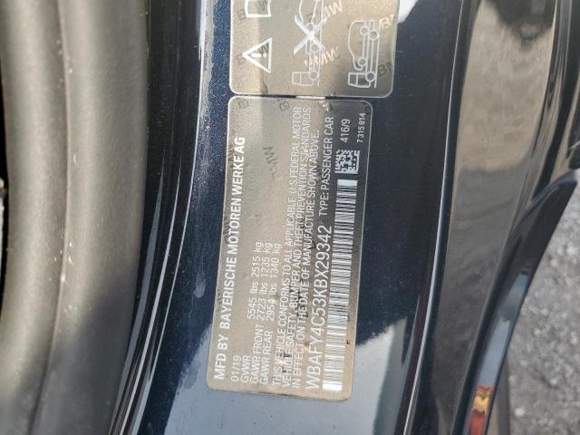 WBAFY4C53KBX29342 - 2019 BMW M850XI BLACK photo 14