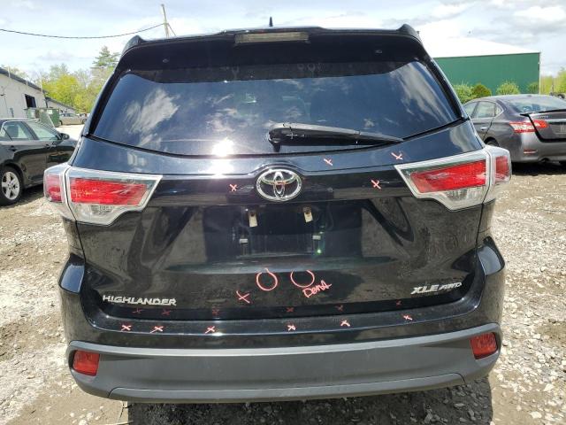 5TDJKRFH1GS245817 - 2016 TOYOTA HIGHLANDER XLE Qara foto 6