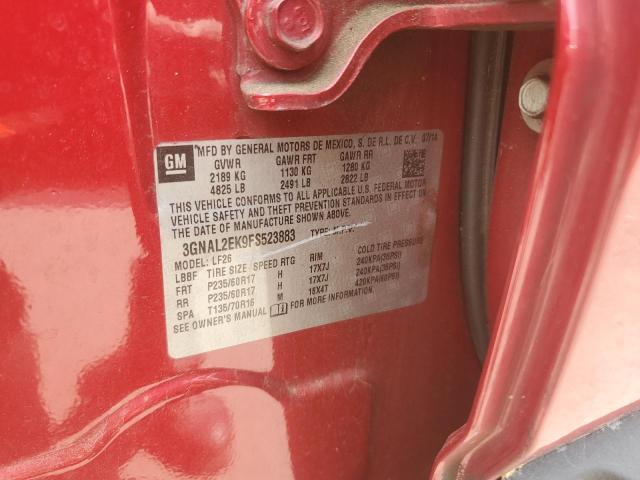 3GNAL2EK9FS523883 - 2015 CHEVROLET CAPTIVA LS 红色 照片 13