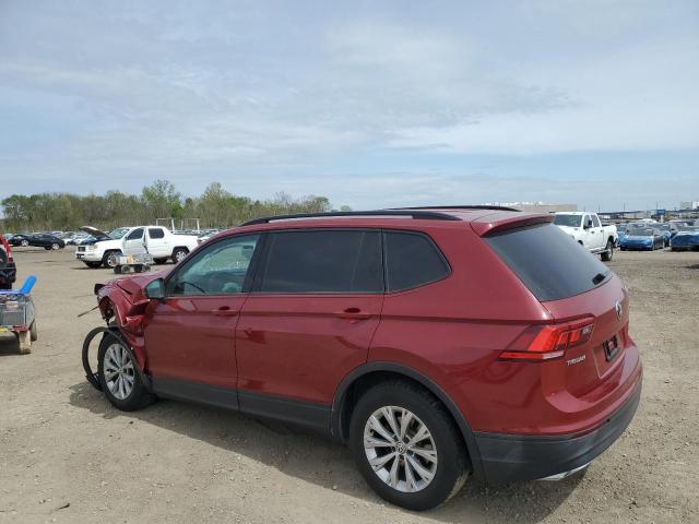 3VV0B7AXXJM167657 - 2018 VOLKSWAGEN TIGUAN S BURGUNDY photo 2