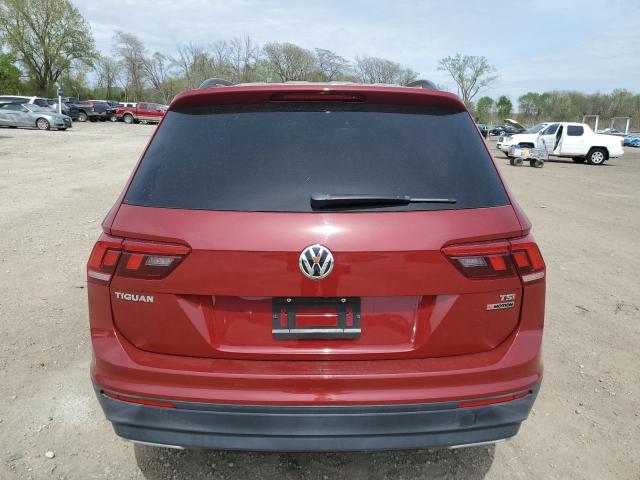 3VV0B7AXXJM167657 - 2018 VOLKSWAGEN TIGUAN S BURGUNDY photo 6