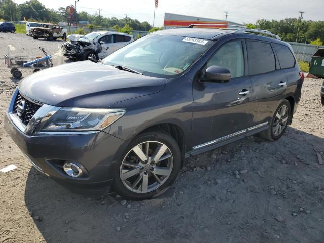 5N1AR2MN9EC724797 - 2014 NISSAN PATHFINDER S GRAY photo 1
