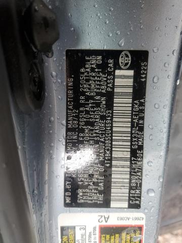 4T1BK3DB5CU469433 - 2012 TOYOTA AVALON BASE 蓝色 照片 13