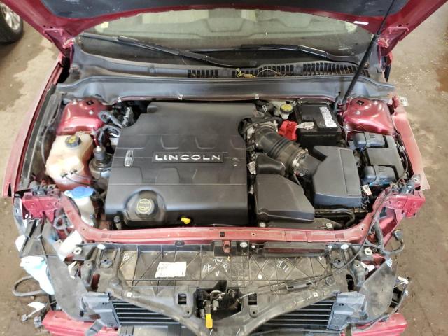 3LN6L2JKXFR607444 - 2015 LINCOLN MKZ BURGUNDY photo 11
