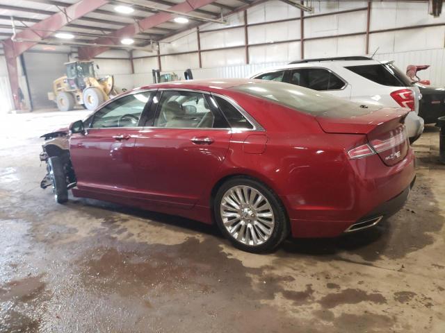 3LN6L2JKXFR607444 - 2015 LINCOLN MKZ BURGUNDY photo 2