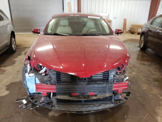 3LN6L2JKXFR607444 - 2015 LINCOLN MKZ BURGUNDY photo 5