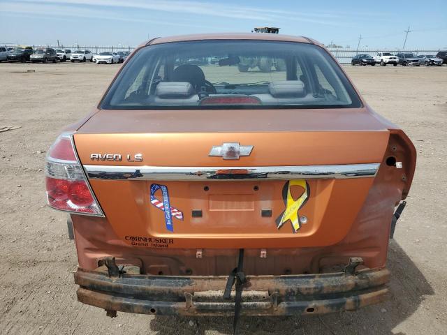 KL1TD566X7B123031 - 2007 CHEVROLET AVEO BASE 橙色 照片 6