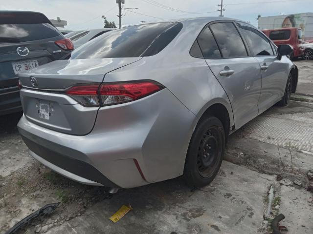 JTDEPRAE0LJ053327 - 2020 TOYOTA COROLLA LE SILVER photo 3