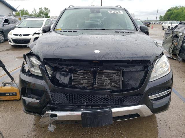4JGDA5HB9FA530161 - 2015 MERCEDES-BENZ ML 350 4MATIC BLACK photo 5