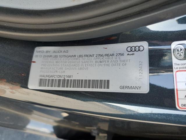 WAUHGAFC1DN121681 - 2013 AUDI A6 PRESTIGE ნაცრისფერი ფოტო 13