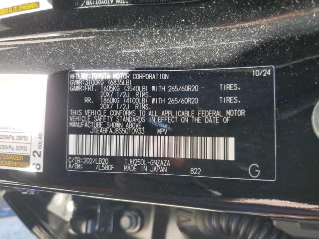 JTEABFAJ8S5010933 - 2025 TOYOTA LAND CRUIS BASE BLACK photo 13