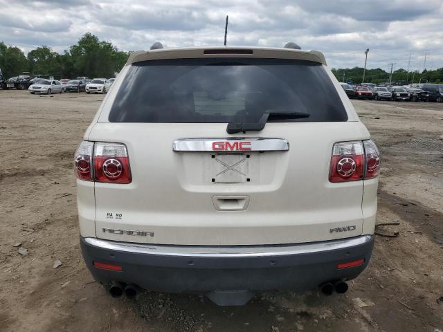 1GKKVRED5CJ389828 - 2012 GMC ACADIA SLT-1 WHITE photo 6