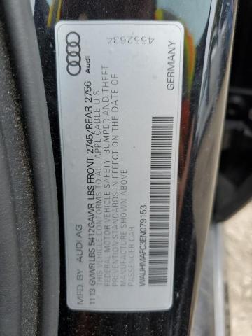 WAUHMAFC3EN079153 - 2014 AUDI A6 PRESTIGE BLACK photo 13